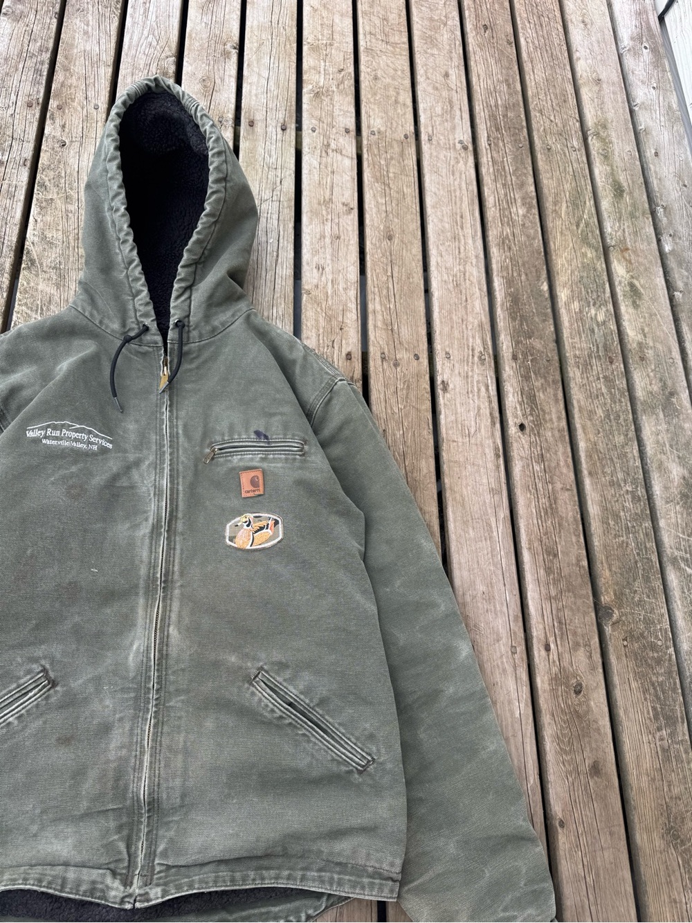 Carhartt Men’s J141 “ARG” Hooded Sherpa Lined Jacket (L-Tall) - Picture 2 of 7